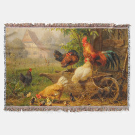 A Watchful Eye Carl Jutz 1916 Farmyard Deken