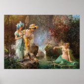 A Water Idyll van Hans Zatzka - poster (Voorkant)