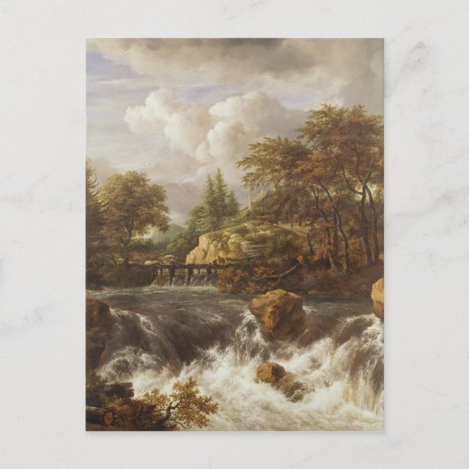 A Waterfall in a Rocky Landscape, c.1660-70 Briefkaart (Voorkant)