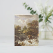 A Waterfall in a Rocky Landscape, c.1660-70 Briefkaart (Staand voorkant)