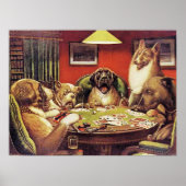 A Waterloo, Dogs Playing Poker, Poster (Voorkant)