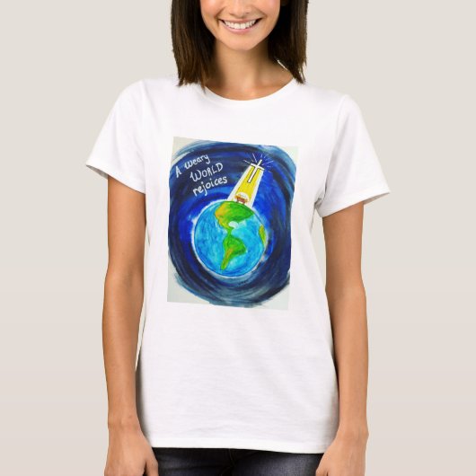 A Weary World verheugt zich over Kerstmis T-shirt (Voorkant)