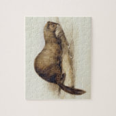 A Weasel, 1832 (m/c, pen, inkt, gouache en gombove Legpuzzel (Verticaal)