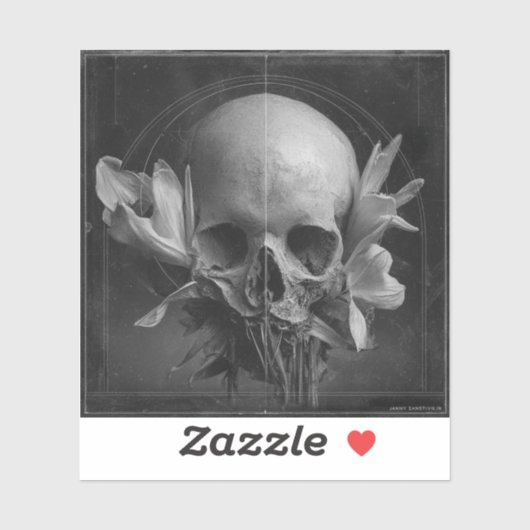 A Weathered Reverie — Gothic Fine Art Sticker (Vel)