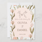 A wedding invitation with a dreamy, romantic touch (Voorkant)