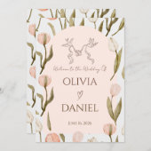 A wedding invitation with a dreamy, romantic touch (Voorkant / Achterkant)