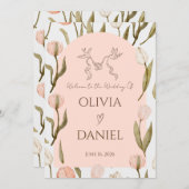 A wedding invitation with a dreamy, romantic touch (Voorkant / Achterkant)