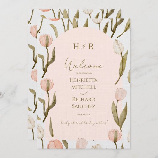 A wedding invitation with a elegant touch for you! (Voorkant / Achterkant)