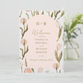 A wedding invitation with a elegant touch for you! (Staand voorkant)