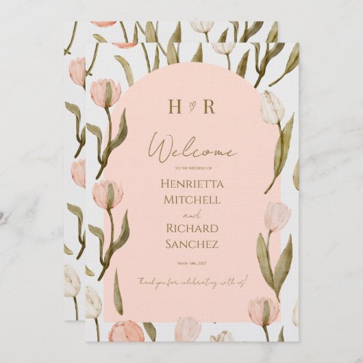 A wedding invitation with a elegant touch for you! (Voorkant / Achterkant)