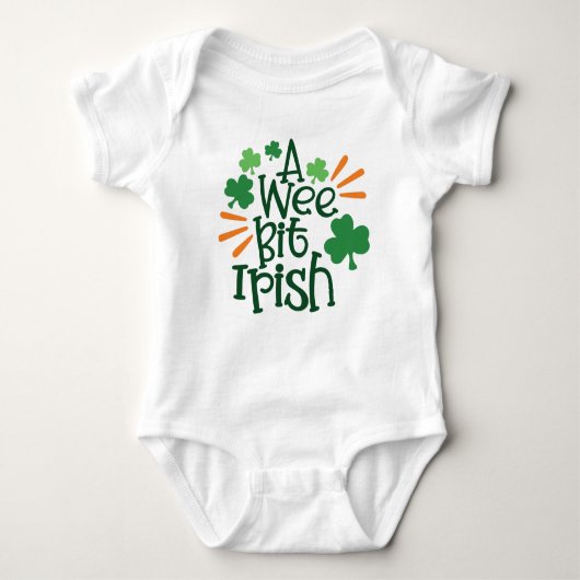 A Wee Bit Irish St. Patrick's Day Romper (Voorkant)