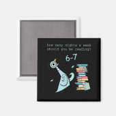 A Week Should You Be Reading 67 Teacher  Magneet (Voorkant / Achterkant)