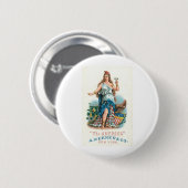 A Werner and Co.  Americana Ronde Button 5,7 Cm (Voorkant /achterkant)
