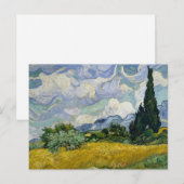 A Wheatfield met Cypresses Van Gogh Briefkaart (Voorkant / Achterkant)
