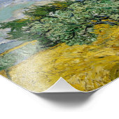 A Wheatfield met Cypresses Van Gogh Foto Afdruk (Hoek)