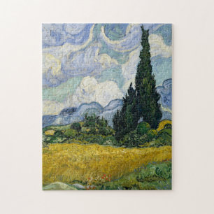 A Wheatfield met Cypresses Van Gogh Legpuzzel