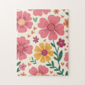 A Whimsical Garden Floral Pattern Legpuzzel (Verticaal)