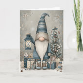 A Whimsical Gnome Christmas Feestdagen Kaart (Voorkant)