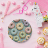 A Whimsical Pastel Donut Dream Papieren Bordje (Feest)