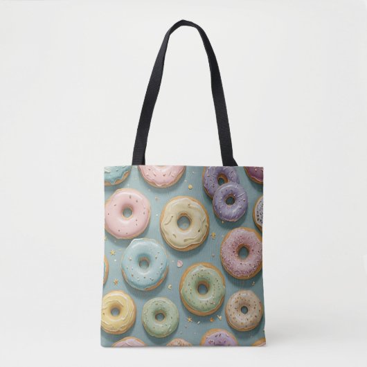 A Whimsical Pastel Donut Dream Tote Bag (Voorkant)
