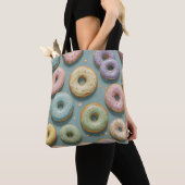 A Whimsical Pastel Donut Dream Tote Bag (Dichtbij)