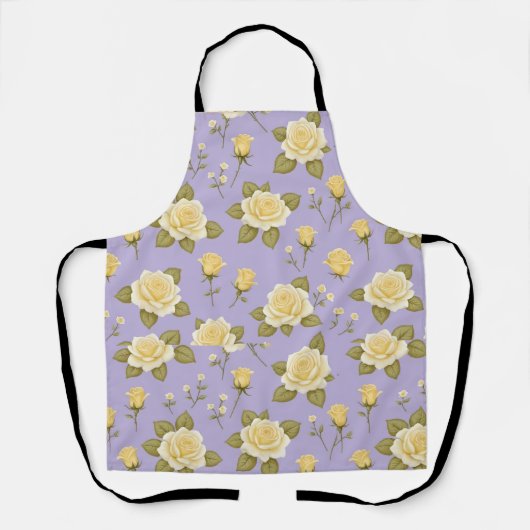 A Whimsical Pattern Of Tiny Yellow And White Roses Schort (Voorkant)