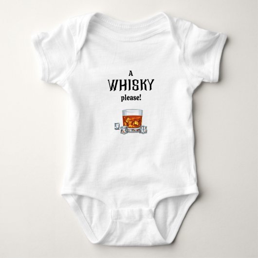 A Whisky | Whiskey, alstublieft Romper (Voorkant)
