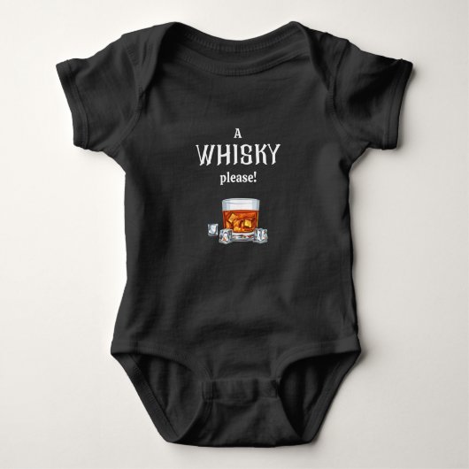 A Whisky | Whiskey, alstublieft Romper (Voorkant)