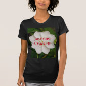 A white blooming jasmine flower with Jasmine Crock T-shirt (Voorkant)