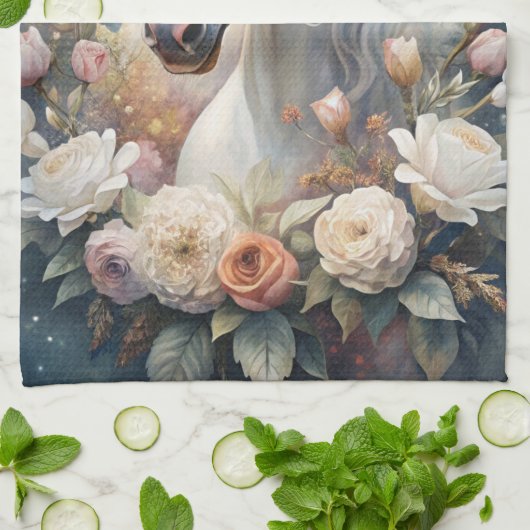 A White Horse Theedoek (Gevouwen)