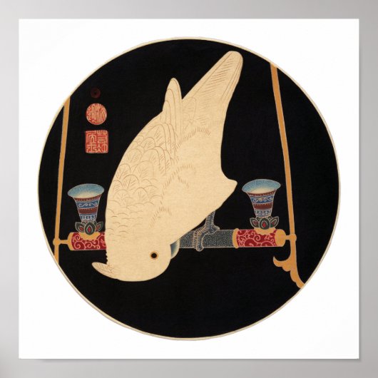 A White Macaw, Jakuchüu Poster (Voorkant)