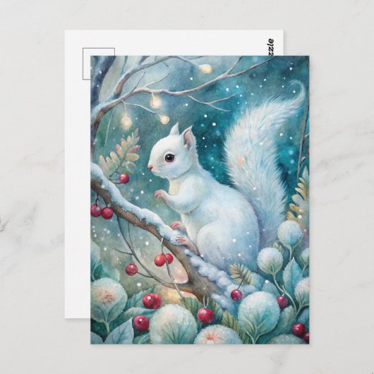 A White Squirrel Briefkaart (Voorkant / Achterkant)