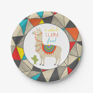 A Whole Llama Fun Animal Birthday Party Papieren Bordje