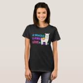 A Whole Llama Love Cute Llamas   Boho Women Teens T-shirt (Voorkant volledig)