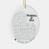 A Whole New World Love Keramisch Ornament (Rechts)