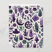 A Wiccan Pattern 1 Briefkaart (Voorkant / Achterkant)