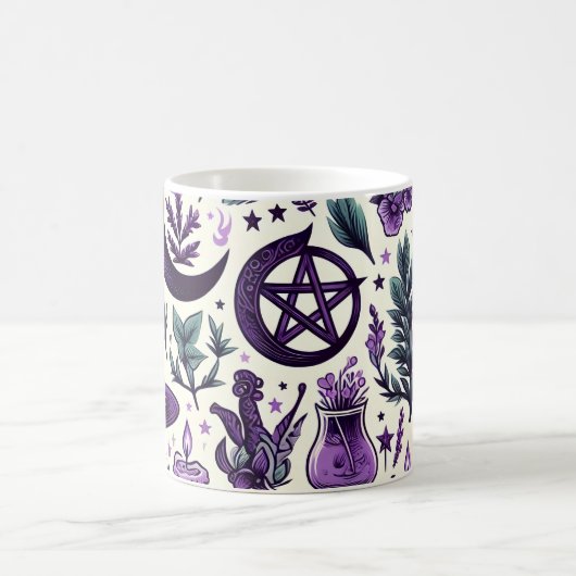 A Wiccan Pattern 1 Koffiemok (Center)