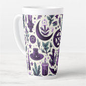 A Wiccan Pattern 1 Latte Mok (Linkerhoek)