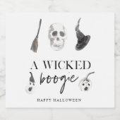 A Wicked Boogie | Happy Halloween Bier Etiket (Enkel label)