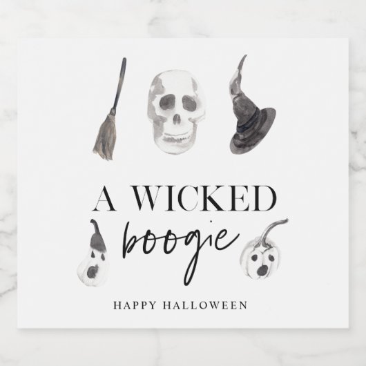A Wicked Boogie | Happy Halloween Bier Etiket (Enkel label)