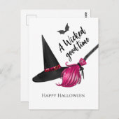 A Wicked Good Time Happy Halloween Briefkaart (Voorkant / Achterkant)
