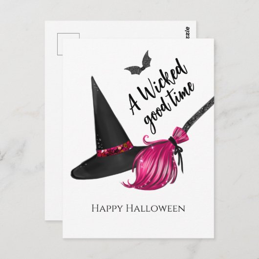 A Wicked Good Time Happy Halloween Briefkaart (Voorkant / Achterkant)