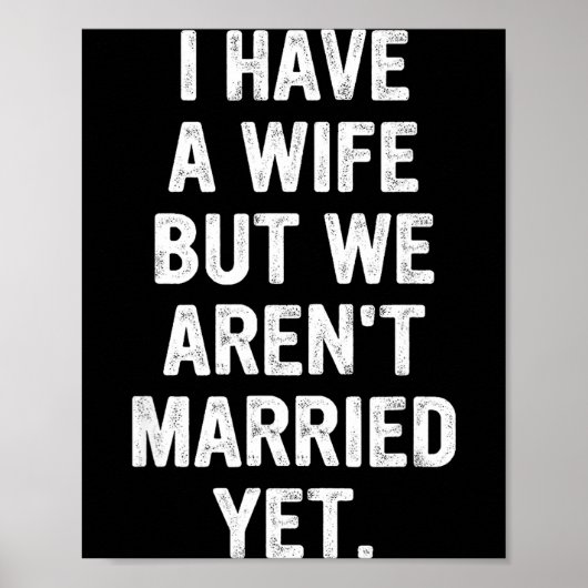 A Wife, We Aren't Married Yet, Romantic Poster (Voorkant)