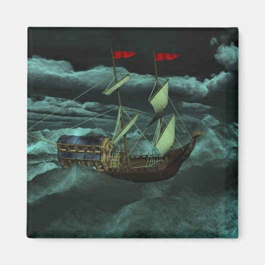 A Wild and Stormy Zee Magnet (Voorkant)