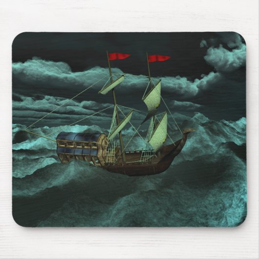 A Wild and Stormy Zee Mousepad Muismat (Voorkant)