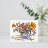 A Wild Bouquet for You postcard Briefkaart (Staand voorkant)