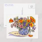 A Wild Bouquet for You postcard Briefkaart (Voorkant / Achterkant)