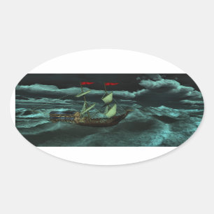 A Wilde en Stormy Zee Stickers