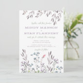 A Wildflower Wedding - Aangepast voor Mindy Manson Kaart (Staand voorkant)