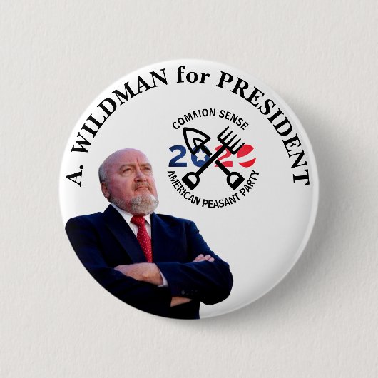 A. Wildman voor President 2020 Ronde Button 5,7 Cm (Voorkant)